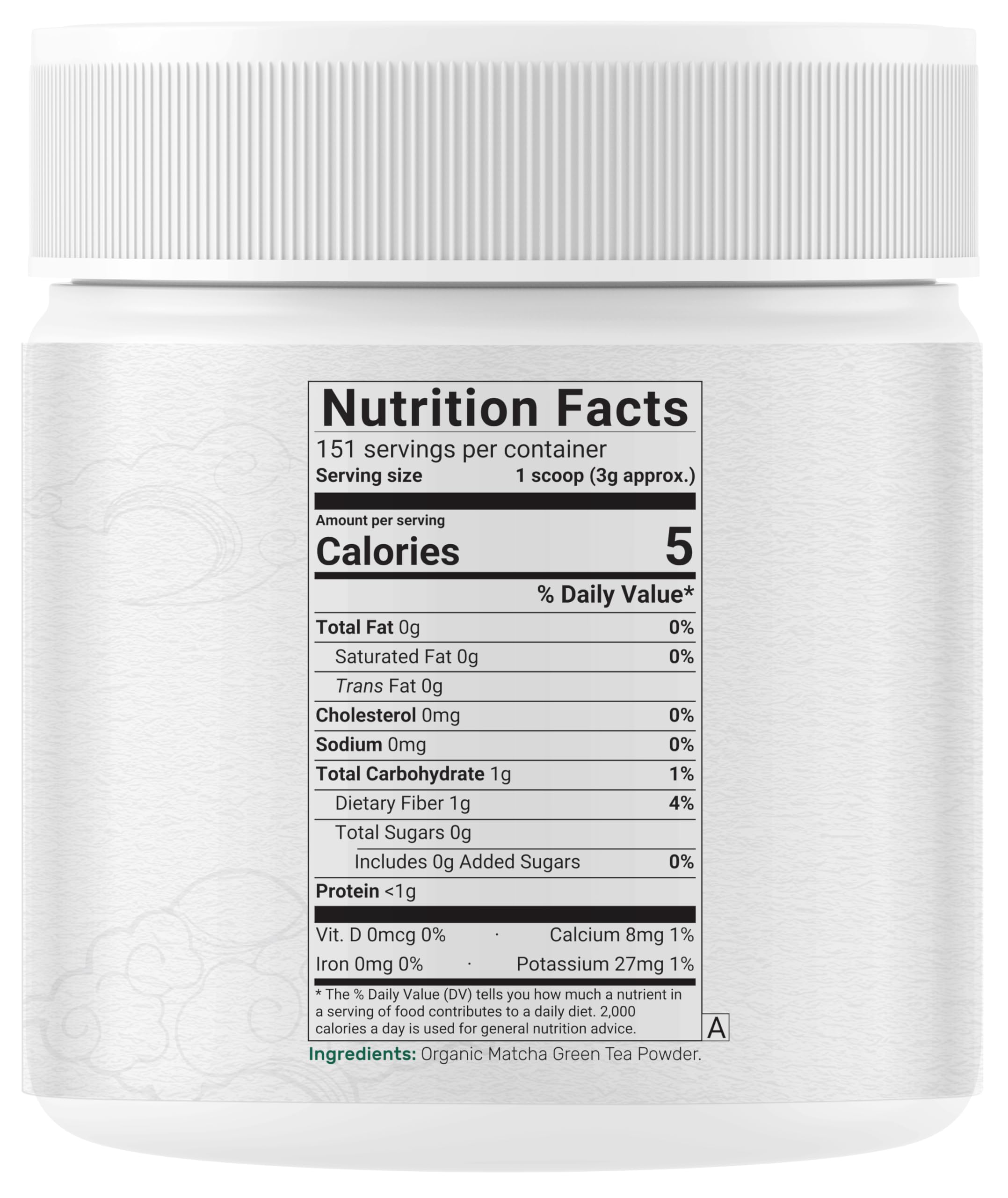 Deal Supplement Organic Matcha Powder packaging and label on display.