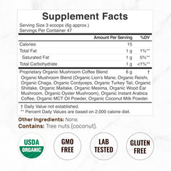 DEAL SUPPLEMENT Organic Mushroom Coffee brew cup shows smooth earthy flavor for everyday mornings