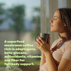 DEAL SUPPLEMENT ingredients panel lists Lions Mane Reishi and other mushrooms