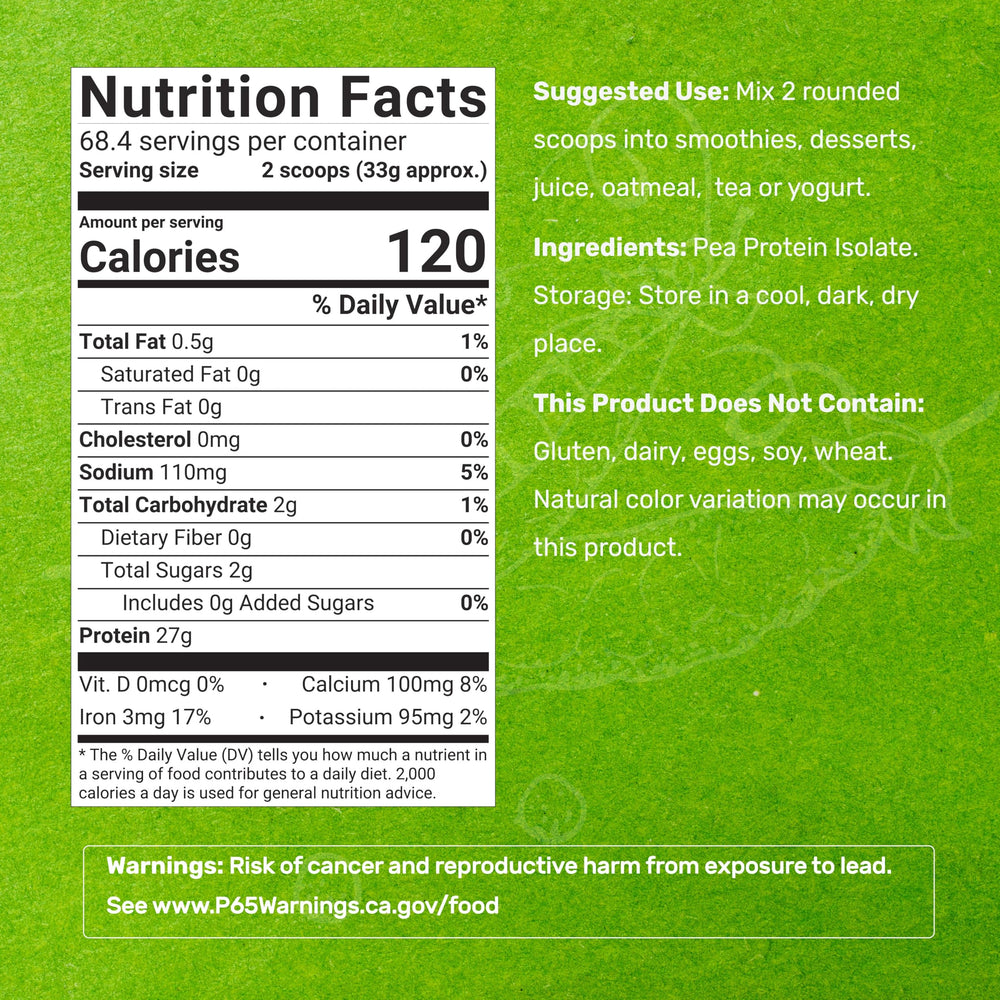 Deal Supplement pea protein scoop showing serving size for easy intake.