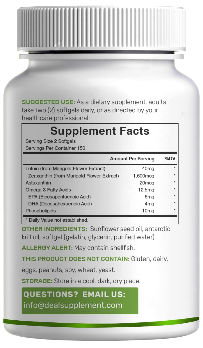 DEAL SUPPLEMENT phospholipids pack showing nourishing lipids for eye health.