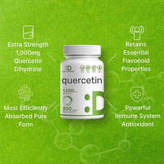 DEAL SUPPLEMENT Quercetin label close-up confirms Non-GMO and gluten-free claims