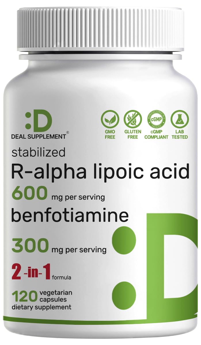 Deal Supplement R-ALA bottle highlights a high-potency antioxidant for daily energy support.