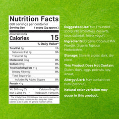 Reconstitute coconut milk with warm water using Deal Supplement powder for dairy-free use.