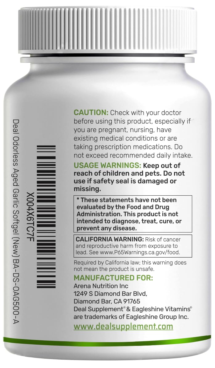 Deal Supplement softgels in hand image suggests easy daily intake.
