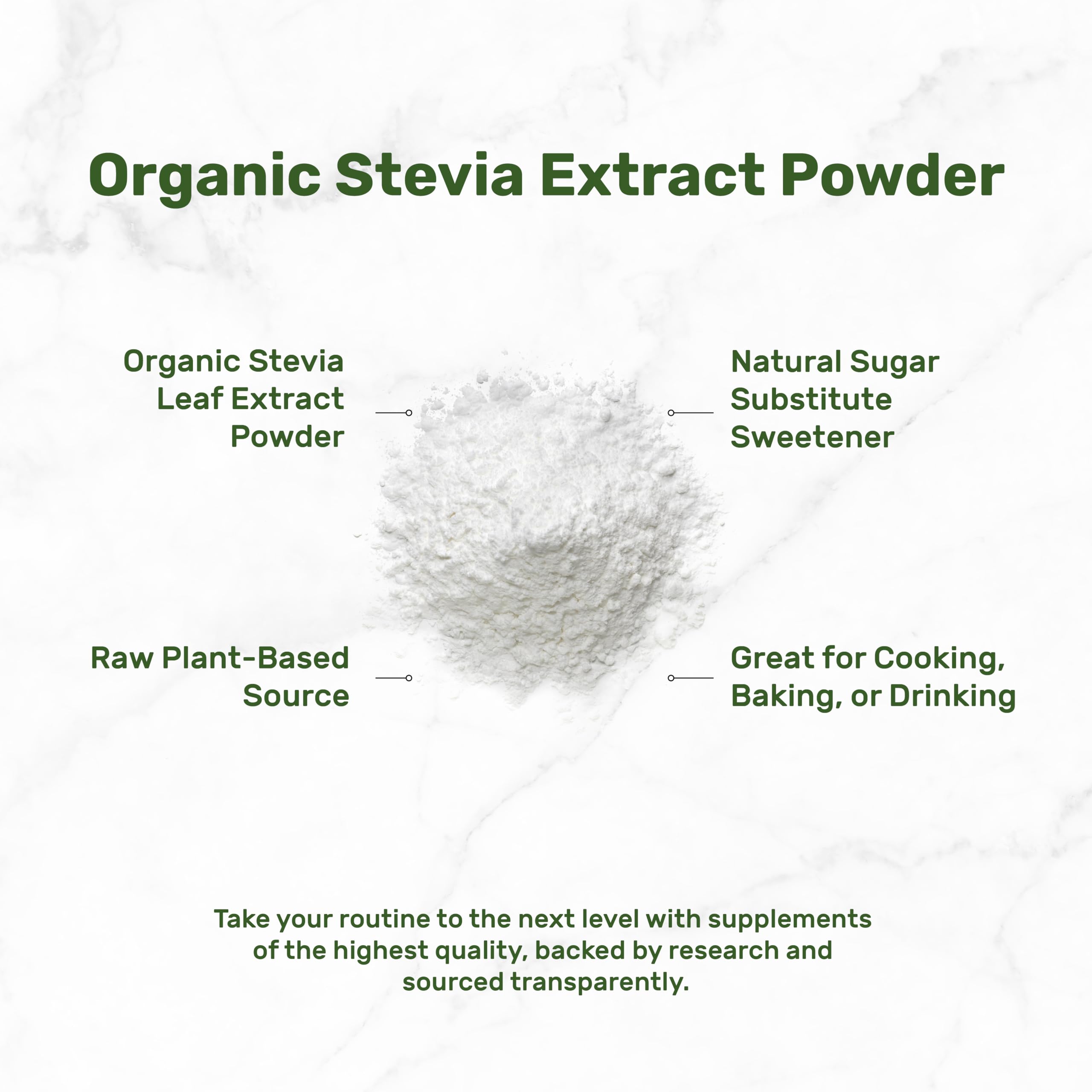 Deal Supplement stevia powder dissolves smoothly in coffee