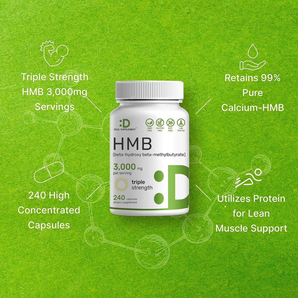 Deal Supplement third-party tested stamp confirms quality and safety for HMB