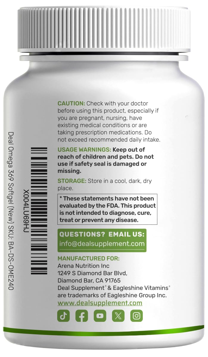 Deal Supplement 80-day supply image showing 240 softgels and serving details