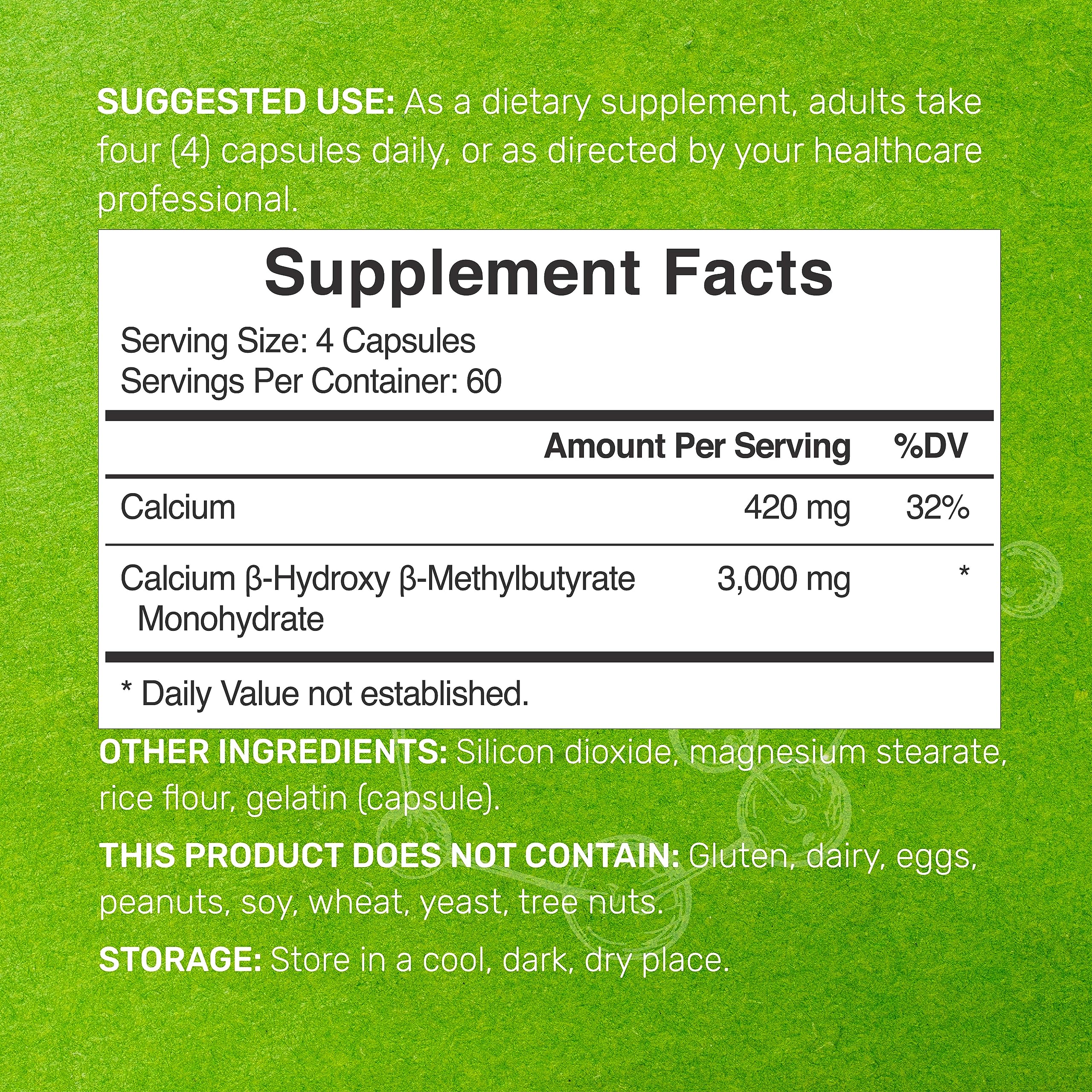 Deal Supplement Ultra Strength HMB capsules close-up highlighting the high dose