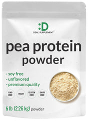 Deal Supplement unflavored pea protein powder 5lb for clean shakes and baking.