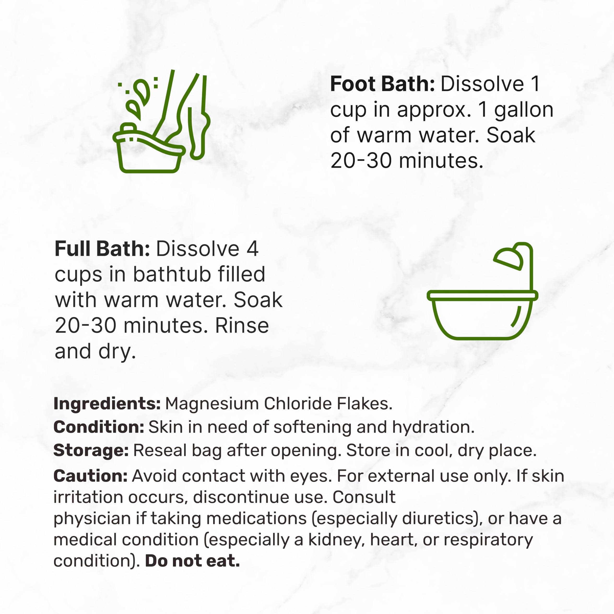Deal Supplement unscented mineral bath flakes promote a calm soak.