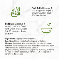 Deal Supplement unscented mineral bath flakes promote a calm soak.