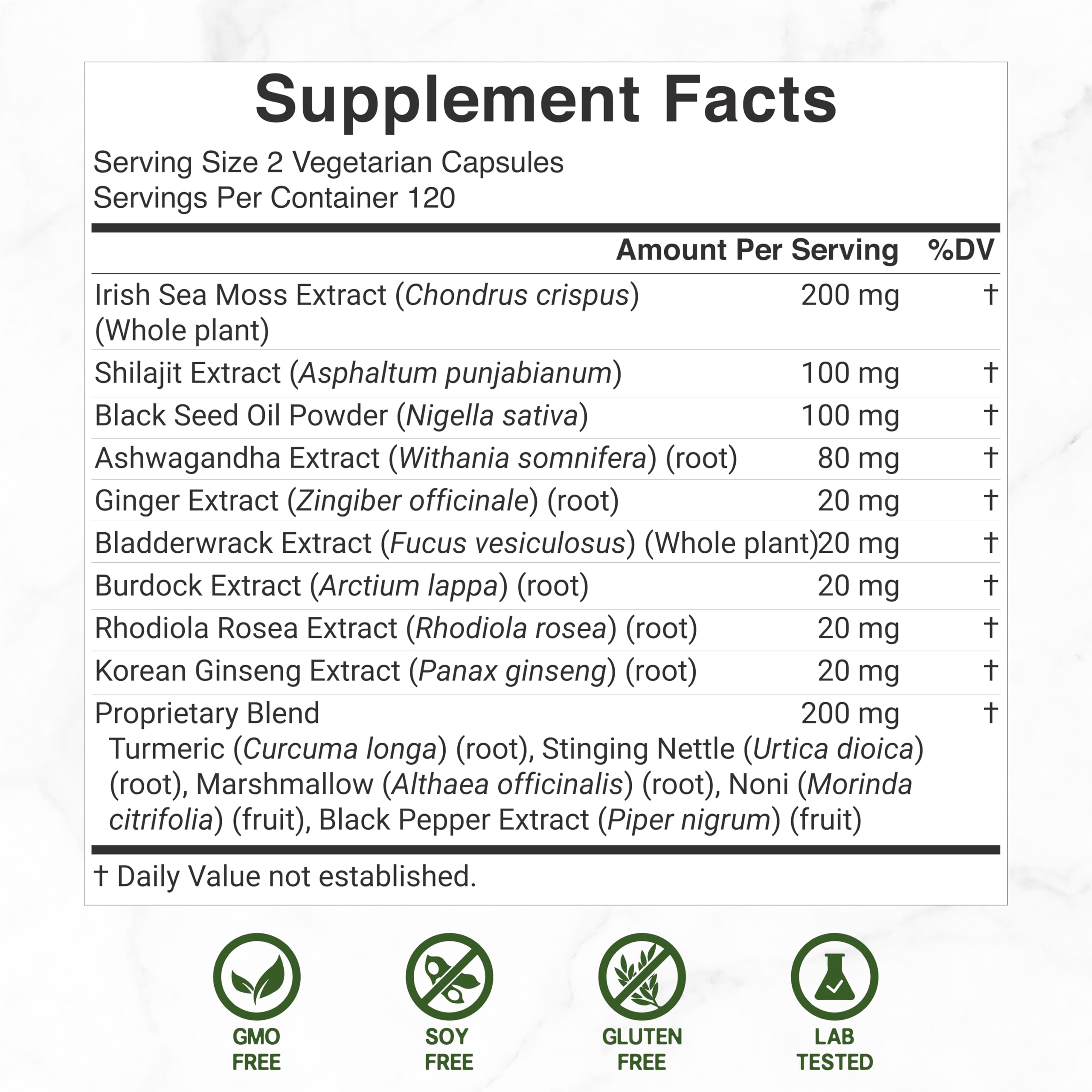 Close-up of Deal Supplement vegan capsules for daily use.