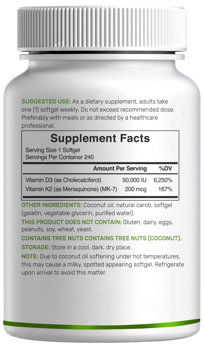 DEAL SUPPLEMENT vitamin d3 k2 lab-tested badge communicates quality and non-GMO assurance.