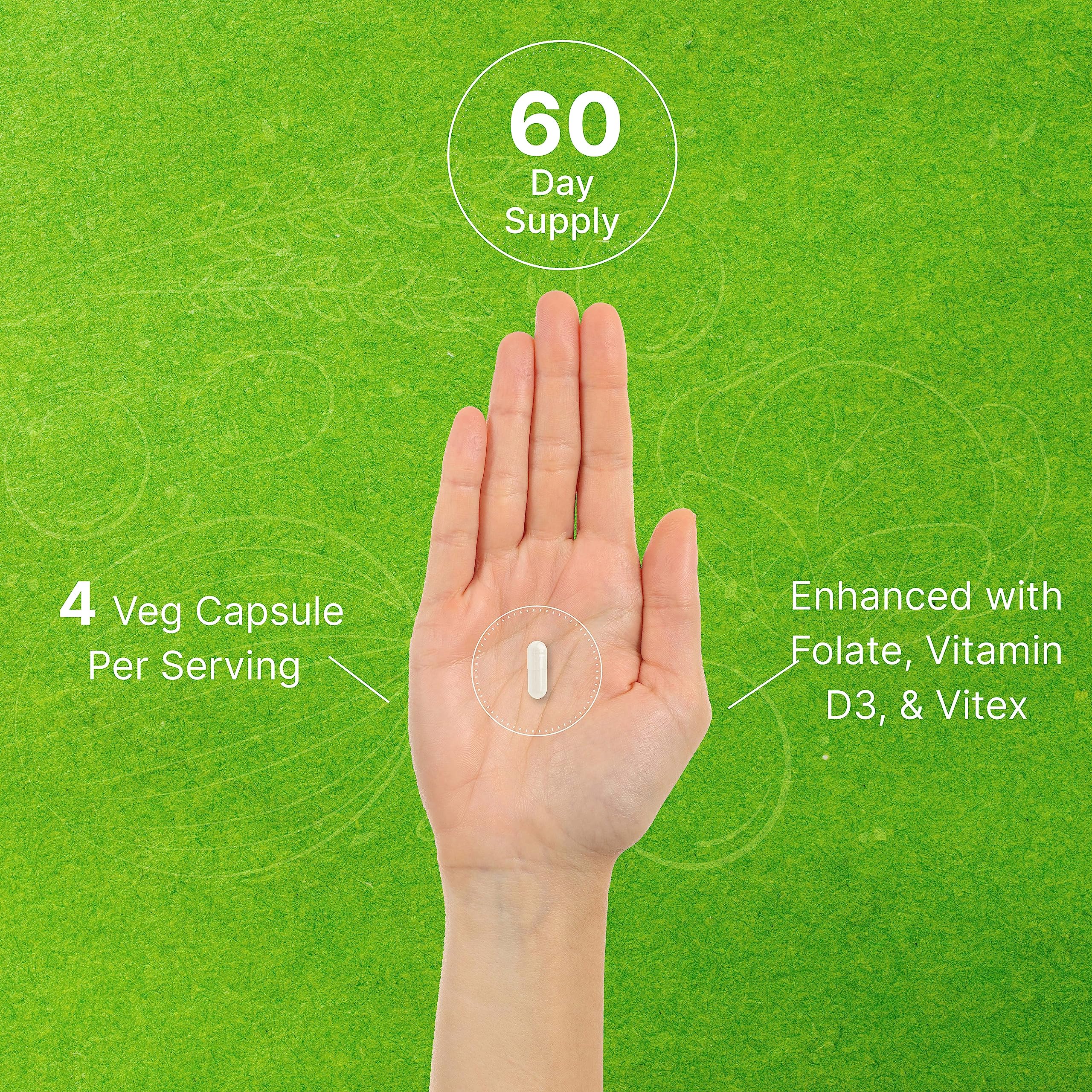 DEAL SUPPLEMENT Vitex berry extract capsule illustrating plant-based support.