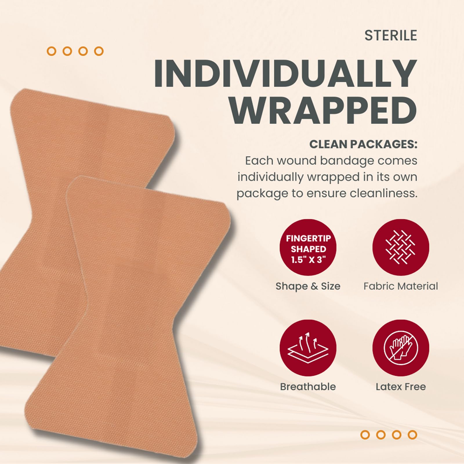 Dealmed individually wrapped bandages ensure clean, ready-to-use wound care