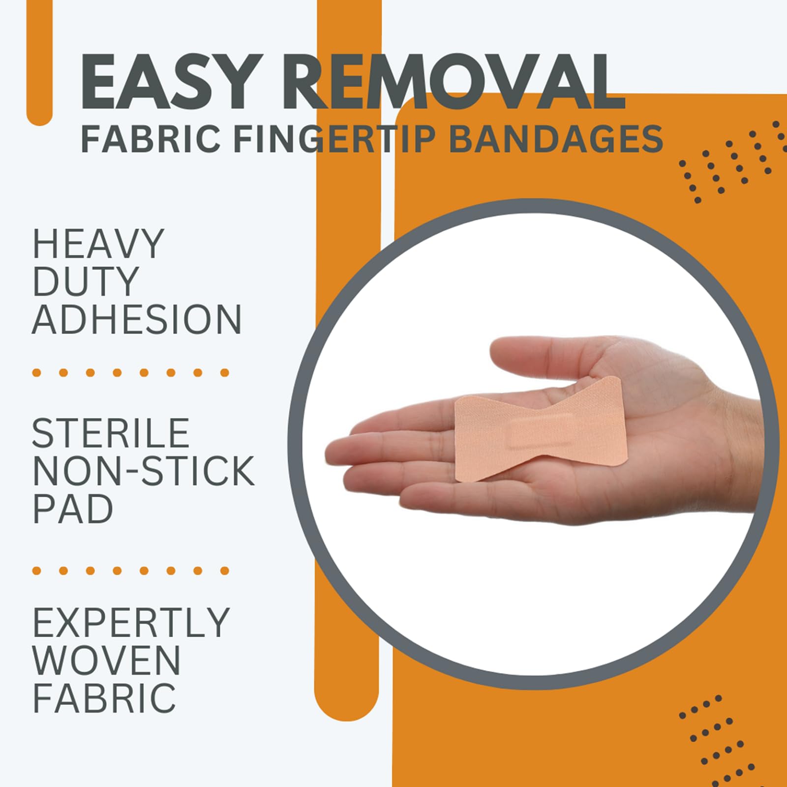 Dealmed latex-free bandage reduces irritation during wear