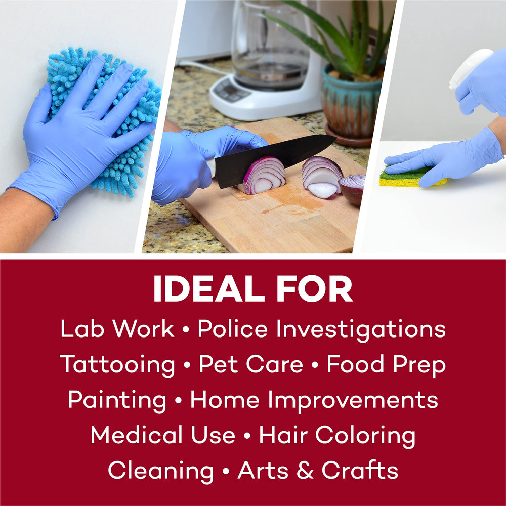 Dealmed nitrile gloves lab use for safe handling.
