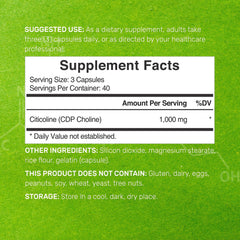 DEAL SUPPLEMENT CDP Choline capsules for cognitive focus.