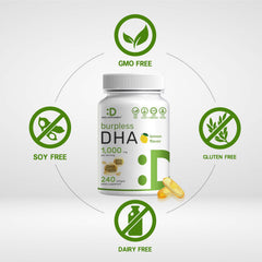Deal Supplement DHA lemon label indicates EPA and DHA potency.