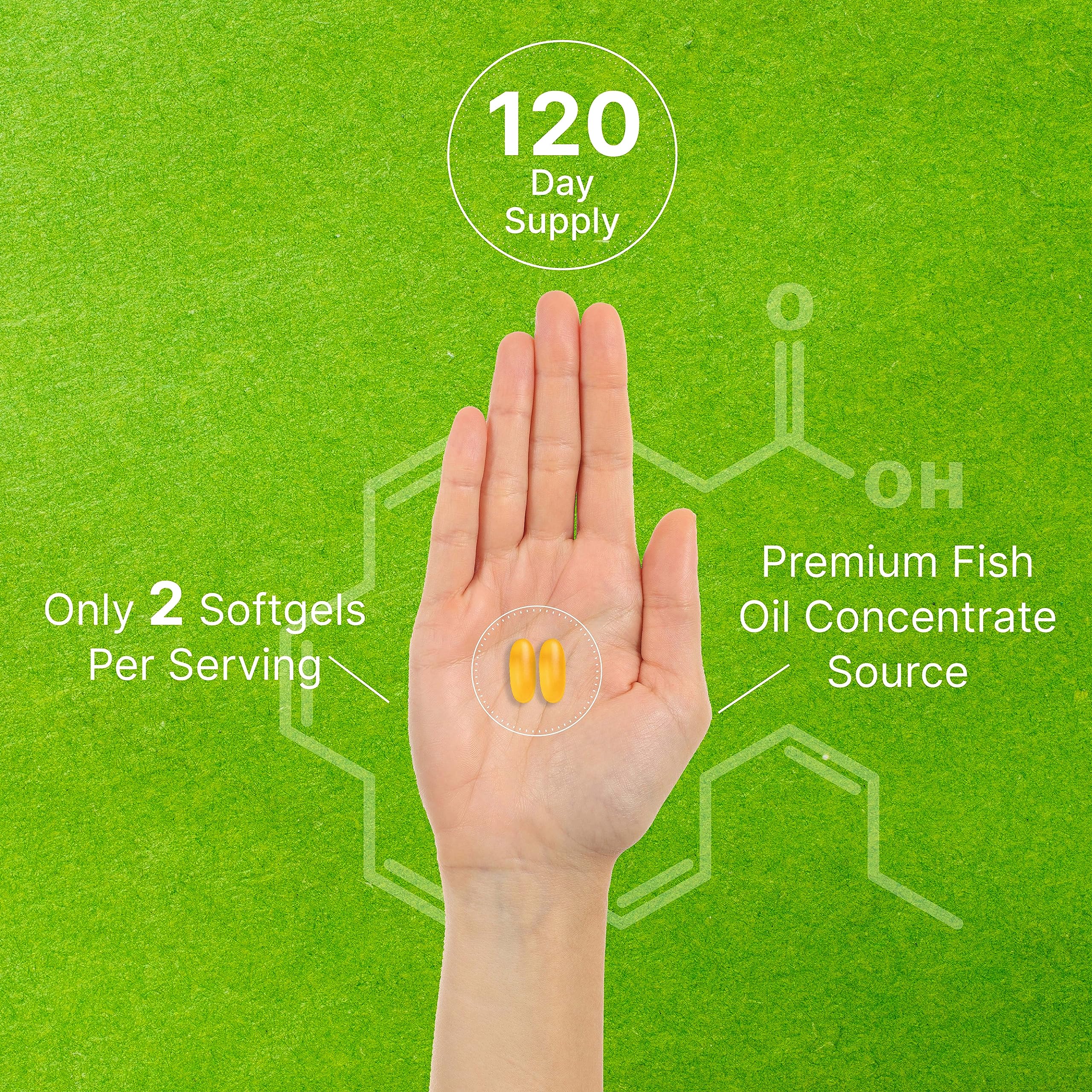 Deal Supplement DHA wild-caught fish illustration signals premium sourcing.