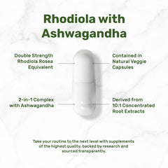 DEAL SUPPLEMENT Label detail highlights Rosavins and Salidrosides for effective support.