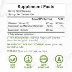 Deal Supplement magnesium glycinate 400mg bottle showing essential mineral support.