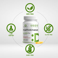 DEAL SUPPLEMENT nattokinase bromelain label emphasizes pineapple-derived enzyme support