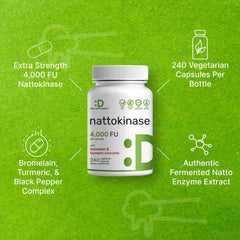 DEAL SUPPLEMENT nattokinase turmeric-curcumin combination for absorption and wellness