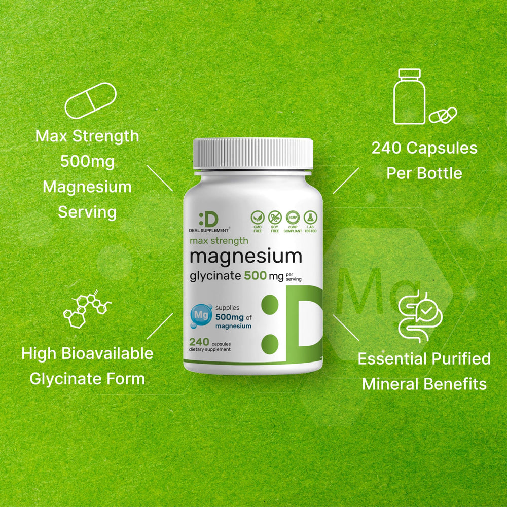 Deal Supplement badge flags non-GMO, gluten-free and dairy-free formulation