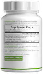 Deal Supplement saw palmetto capsules close-up showing daily serving