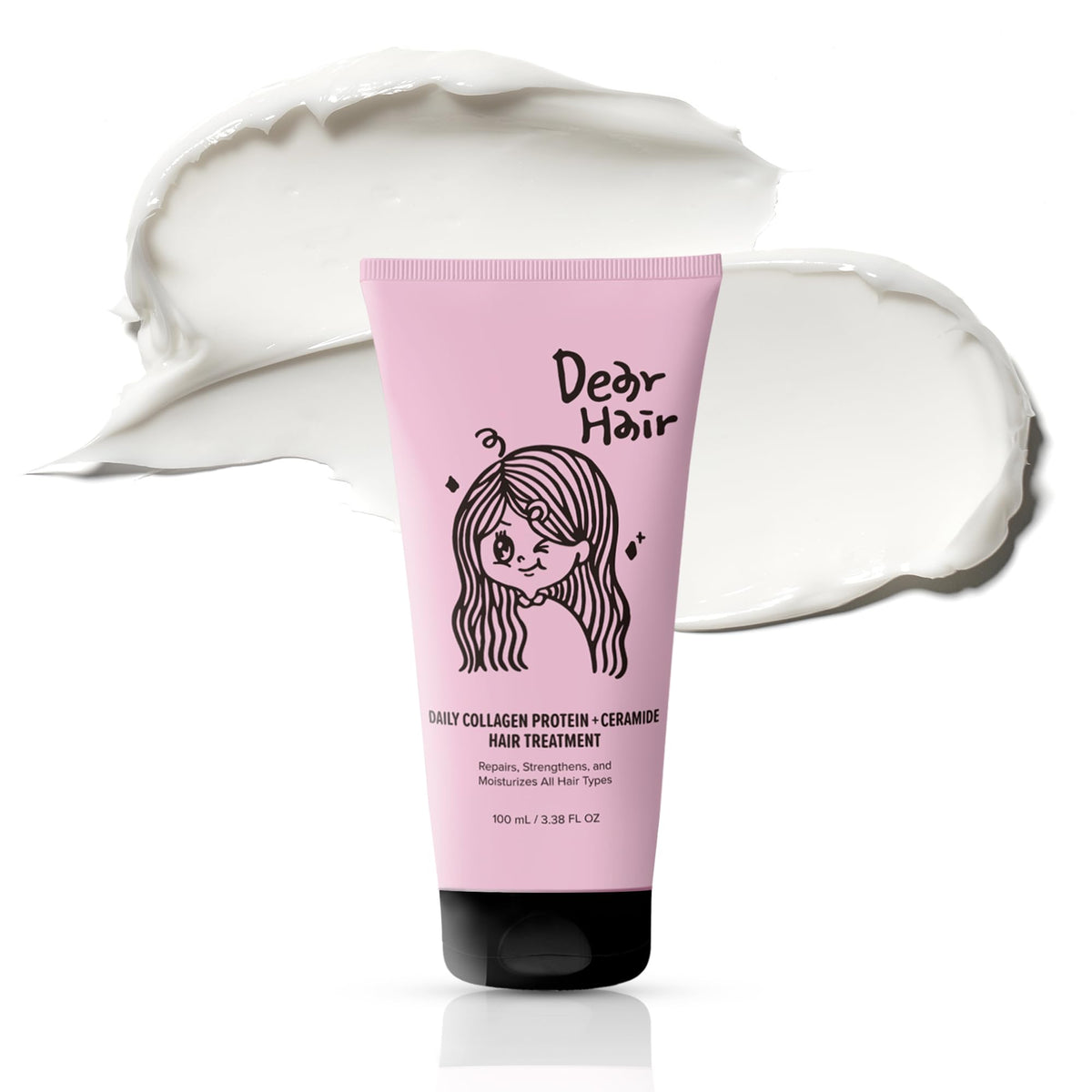 DEAR HAIR Daily Collagen Ceramide mask bottle for deep conditioning
