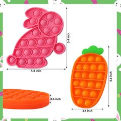 DEARIDAP Easter carrot fidget in orange provides sensory engagement for focus and calm.