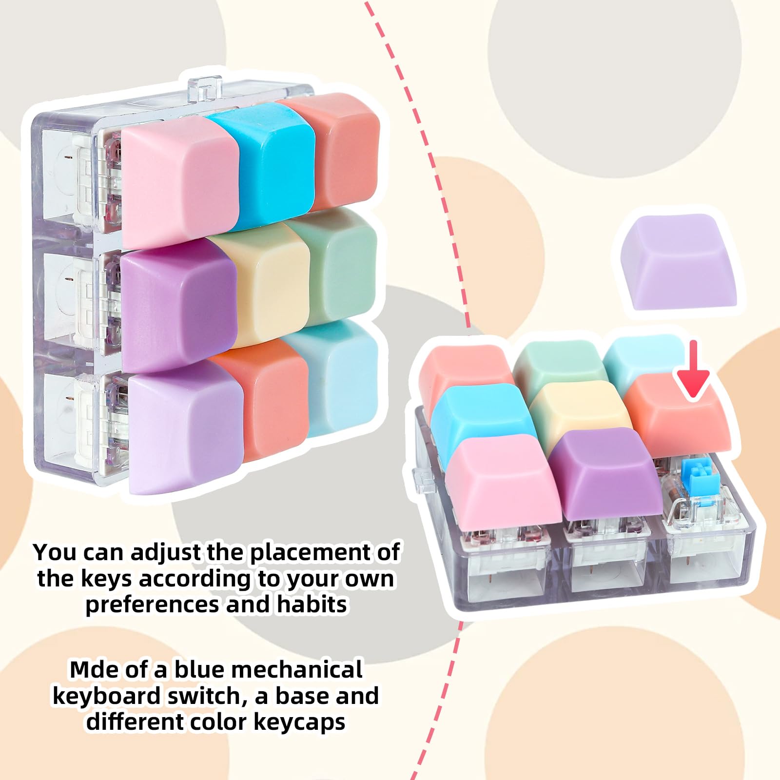 DEARIDAP sensory toy highlights vibrant colors and finger-press action