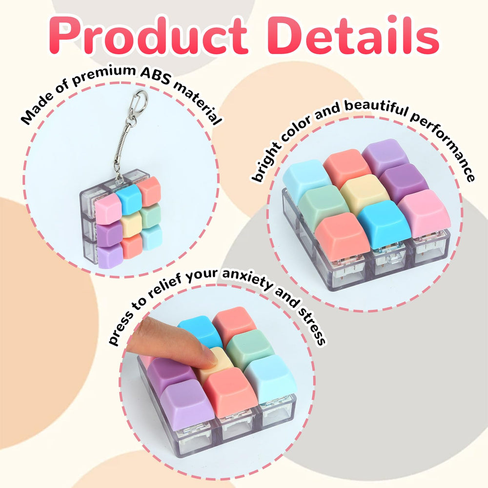 DEARIDAP portable fidget fits in pocket, bag, or keyring