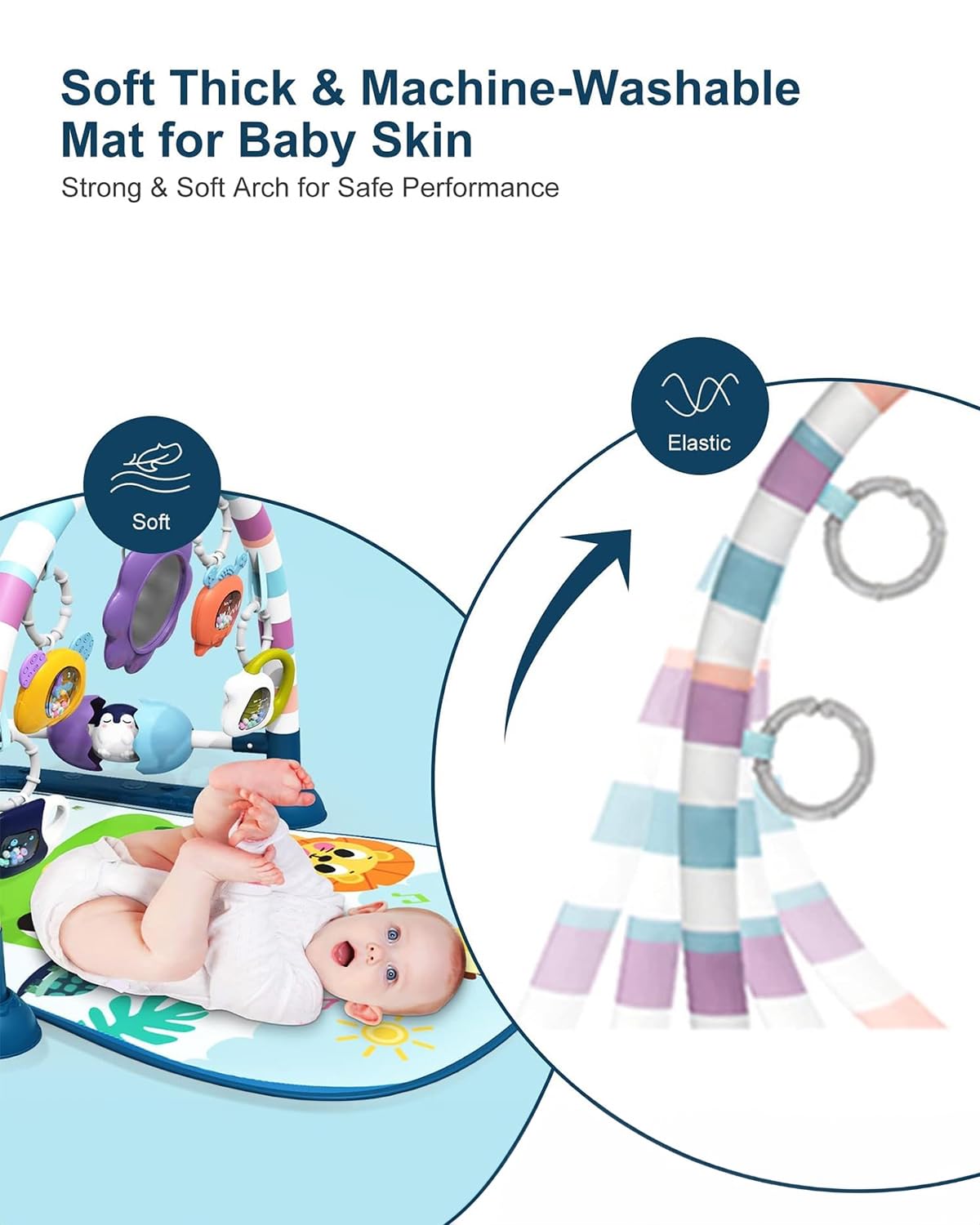 Dearlomum adjustable piano angle adapts as baby grows