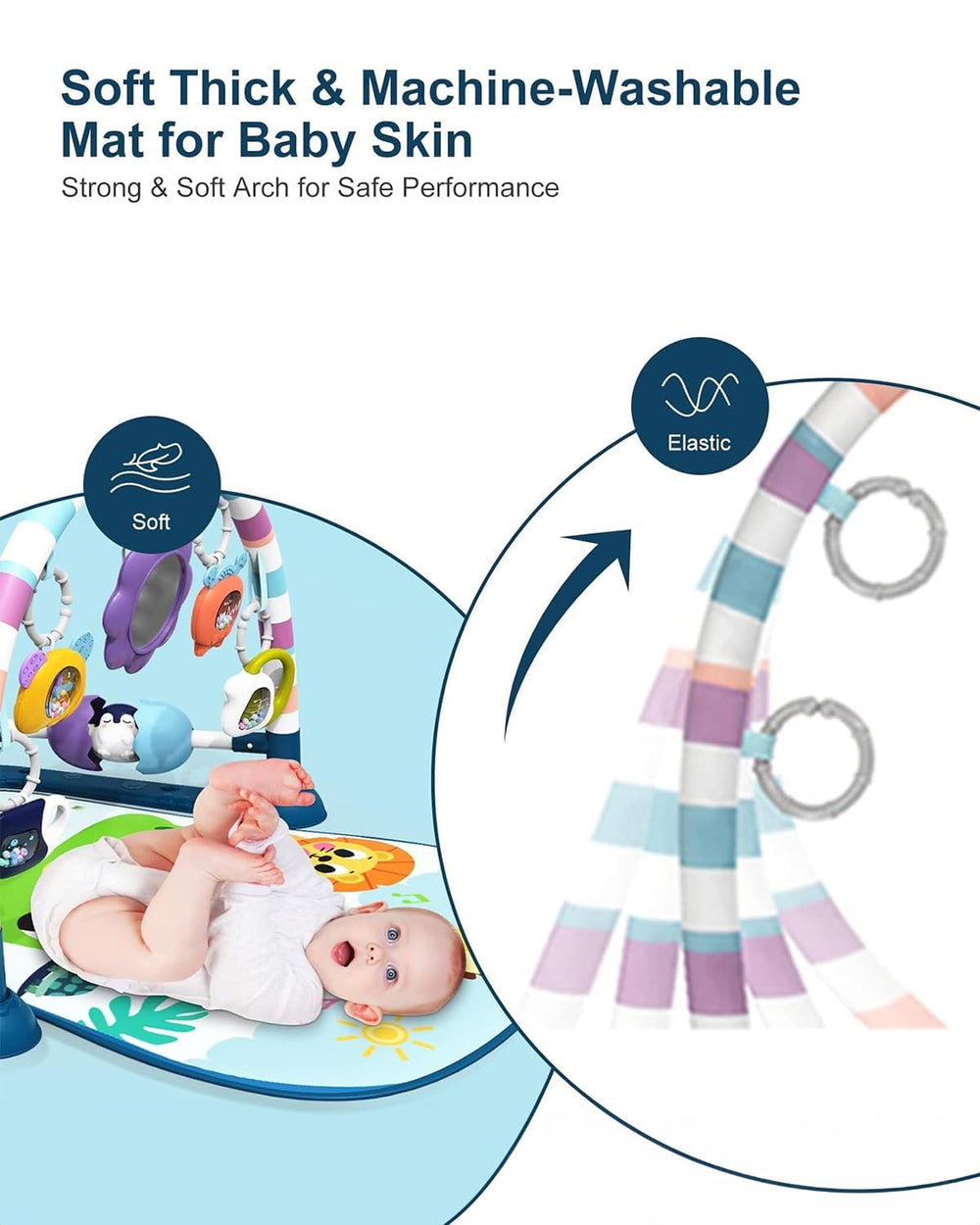 Dearlomum adjustable piano angle adapts as baby grows