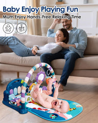 Dearlomum flower mirror on play mat supports self-discovery and visual focus.