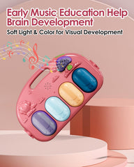 Dearlomum water cup rattle offers visual and auditory stimulation