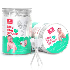 Dearlomum baby tongue cleaner packaging with disposable gauze for quick oral care