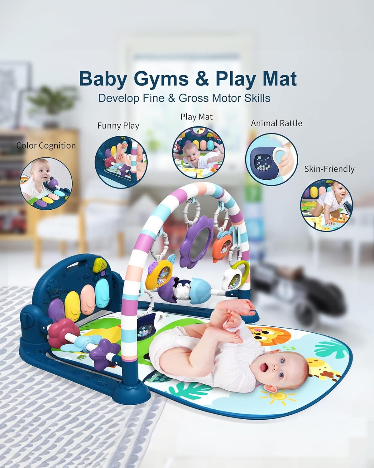 Dearlomum piano-key music-light invites touch and gentle sounds to engage baby