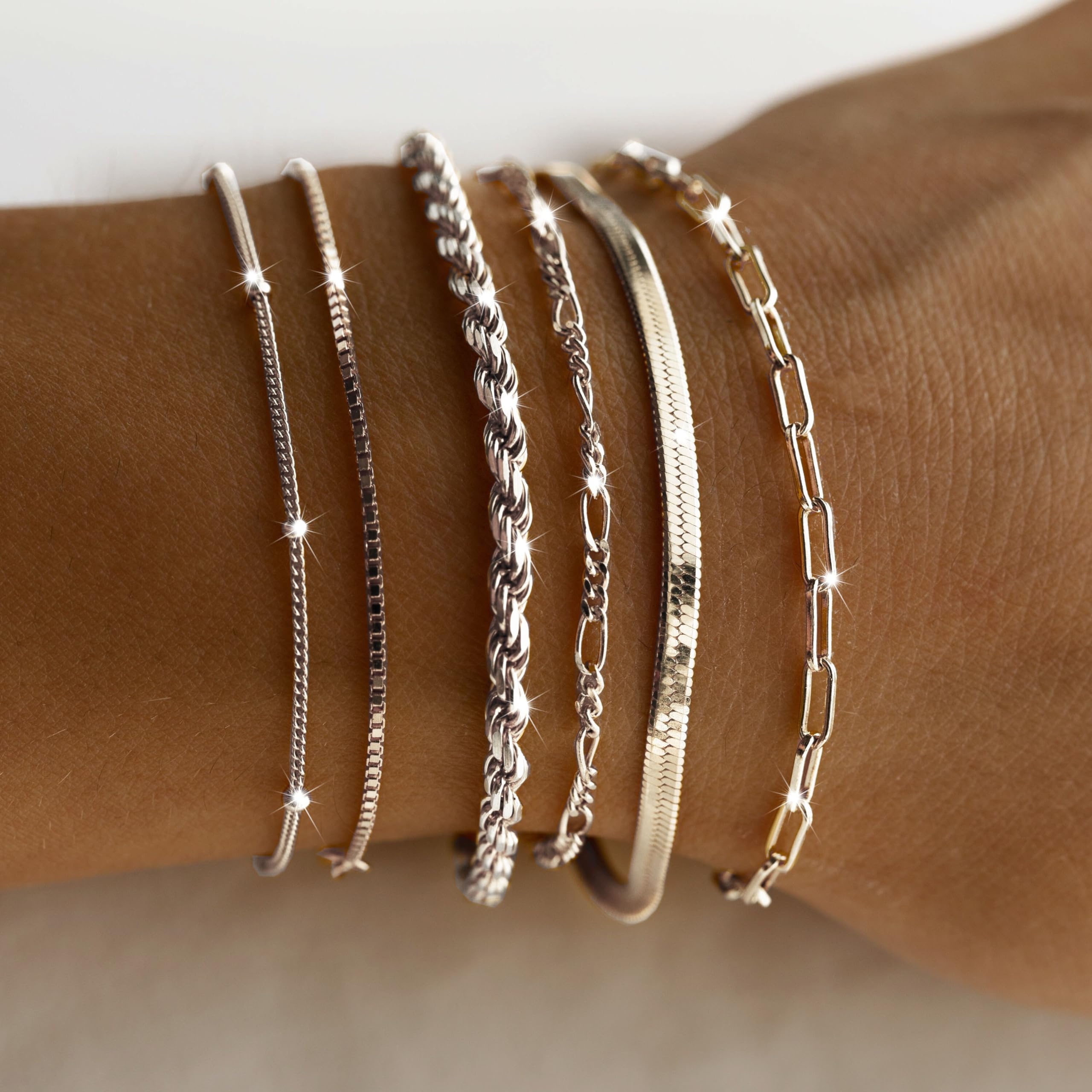 DEARMAY satellite bracelets offer delicate shimmer and easy mix-and-match.