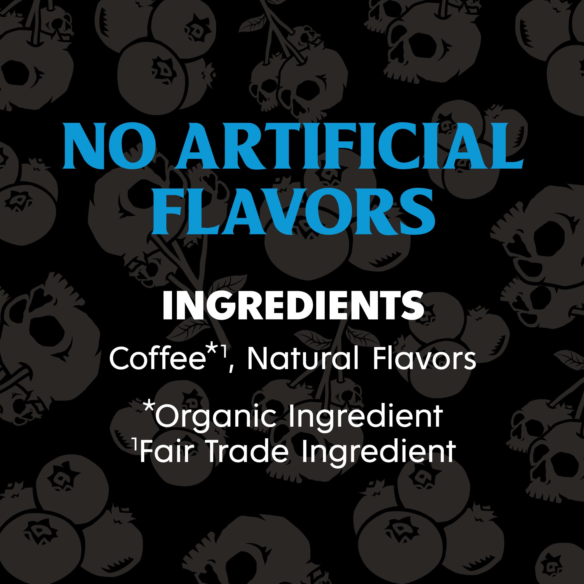 Death Wish blueberry pods beside Keurig, showing single-serve compatibility.