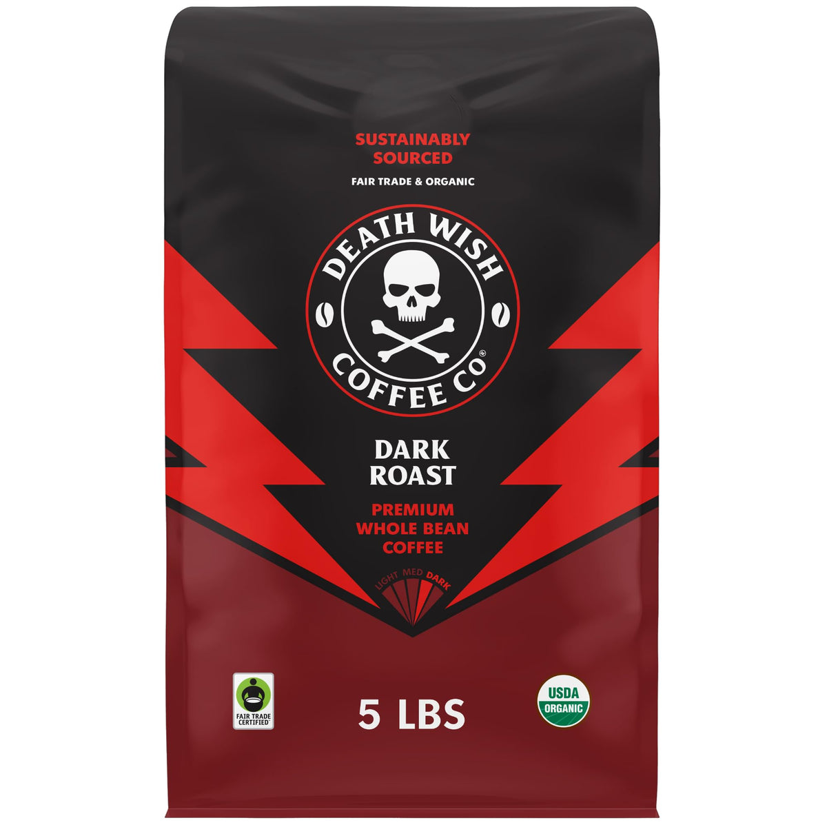 Death Wish Coffee dark roast bag 80 oz for bold mornings and steady focus