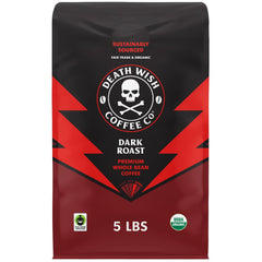 Death Wish Coffee dark roast bag 80 oz for bold mornings and steady focus