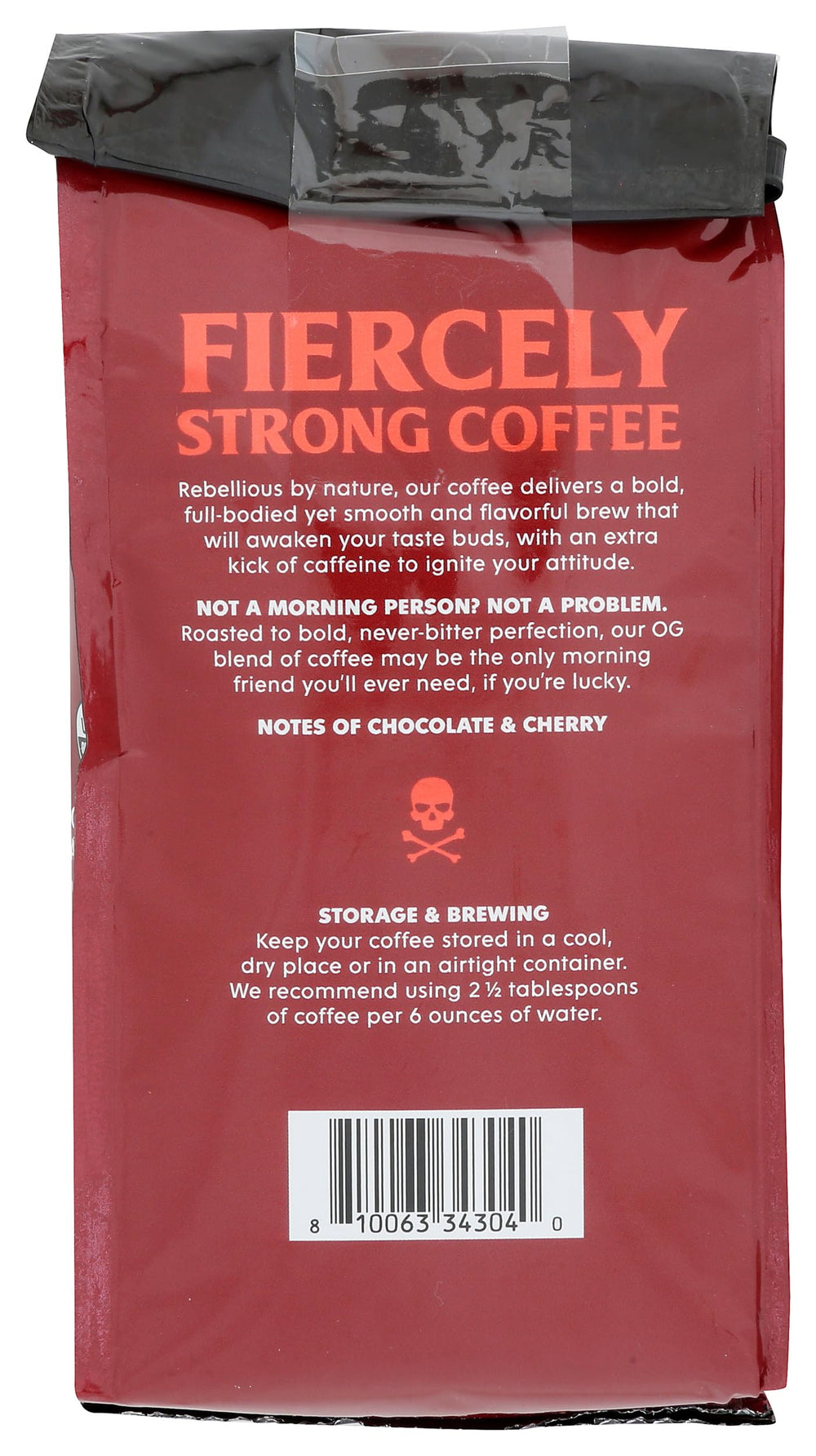 Death Wish Coffee organic dark roast beans close-up reveals rich flavor.