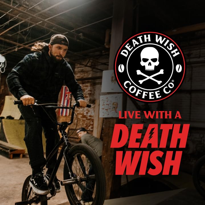 Death Wish Coffee organic and fair trade pod label.