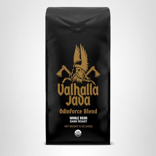 Brewing setup releasing rich aroma from Valhalla Odinforce in cup