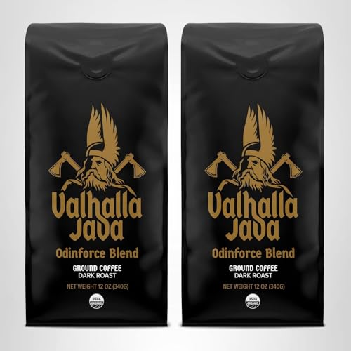 Death Wish Coffee Valhalla Java Odinforce cup highlighting intense flavor and wakeful energy.