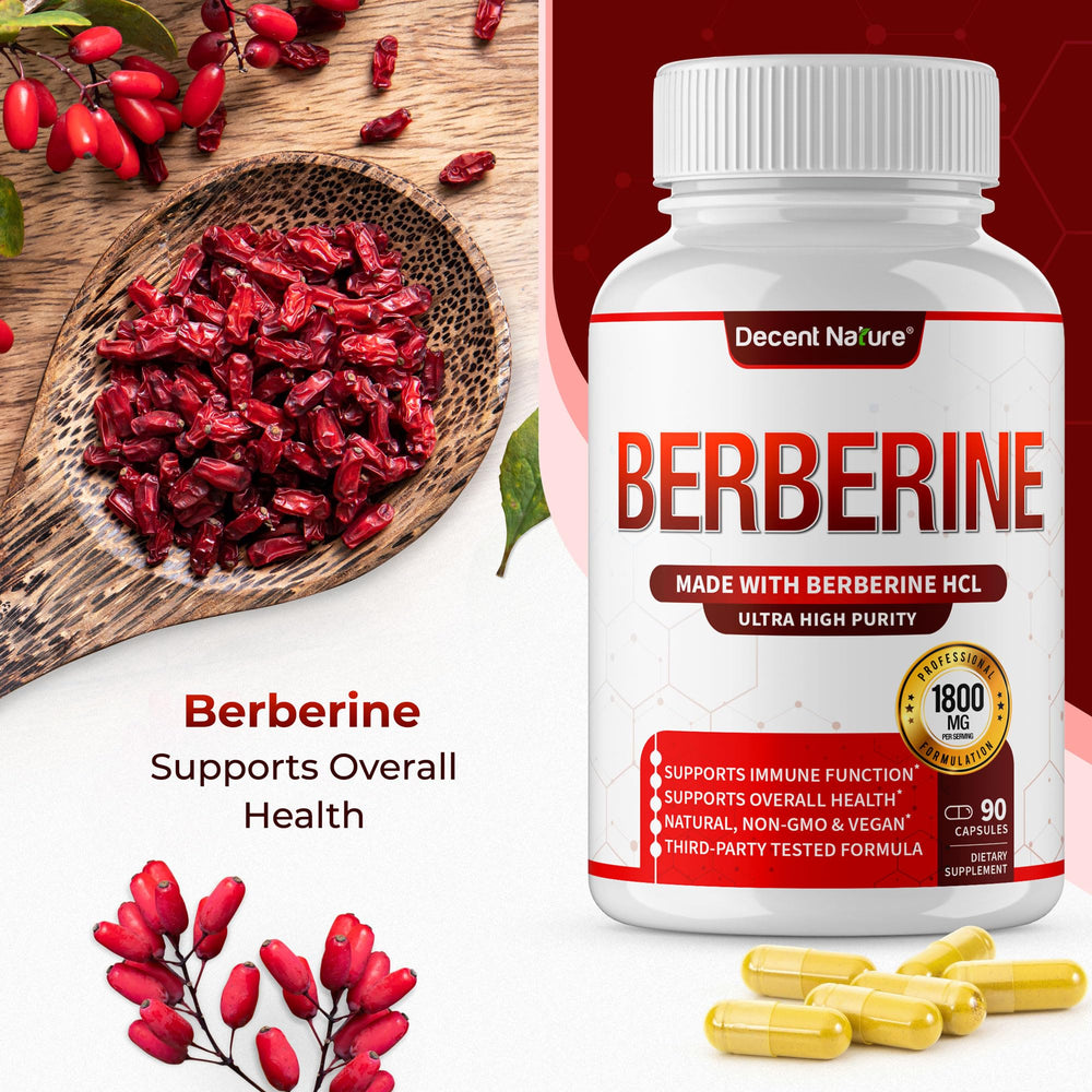 Certificate of third-party testing for DECENT NATURE Berberine HCL.
